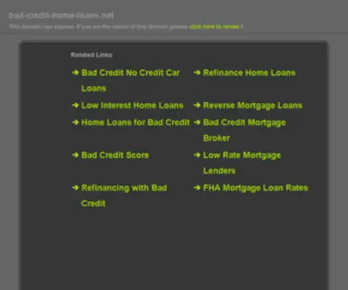 Bad-Credit-Home-Loans.net(Home Equity Loans Bad Credit Approved) Screenshot