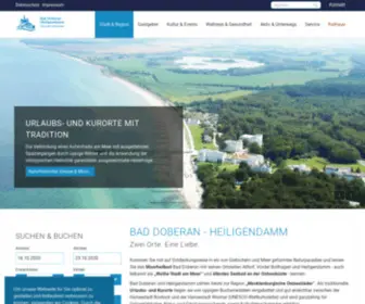 Bad-Doberan-Heiligendamm.de(Ostseeurlaub mit Tradition) Screenshot