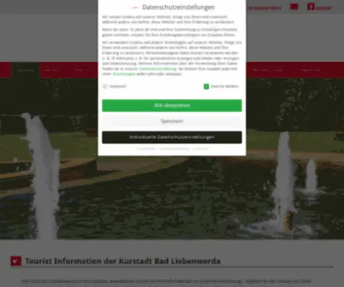 Bad-Liebenwerda.de(Internetseite der Tourist Information Bad Liebenwerda) Screenshot