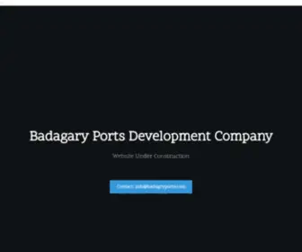 Badagryports.com(Badagary Ports Development Company Official Website) Screenshot