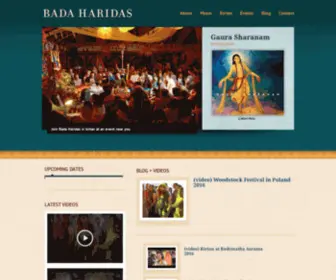 Badaharidas.com(Singer, Musician, Bhakti-Yogi) Screenshot