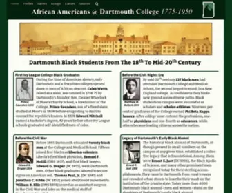 Badahistory.net(Dartmouth Historical Black Alumni Exhibit) Screenshot