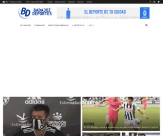 Badajozdeportes.com(⚽ Periódico deportivo digital sobre el deporte pacense) Screenshot