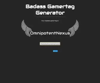 Badass-Gamertag.cf(Badass Gamertag) Screenshot