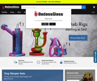Badassglass.com(Online Headshop) Screenshot