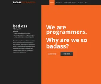 Badassprogrammers.com(Badassprogrammers) Screenshot