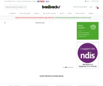 Badbacks.com.au(Ergonomic Equipment & Supplies for Proper Back Pain Management) Screenshot