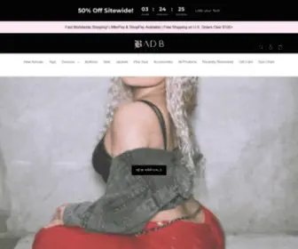 Badbclothing.com(Bad B Clothing) Screenshot