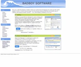 Badboy.com.au(Badboy Software) Screenshot