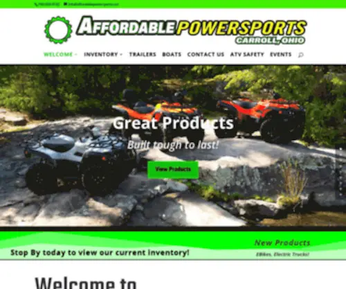 Badboycycles.us(Affordable Power Sports) Screenshot