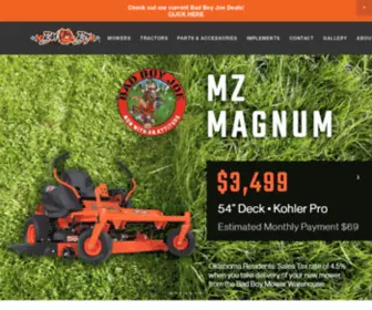 Badboymower.com(Bad Boy Mowers) Screenshot