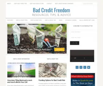 Badcreditfreedom.com(Bad Credit Freedom) Screenshot