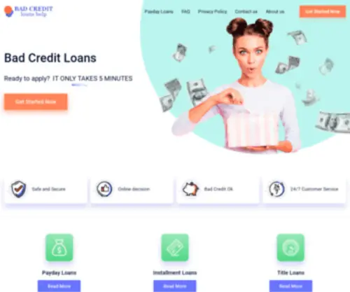 Badcreditloanshelp.net(Bad Credit Loans) Screenshot