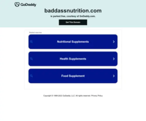Baddassnutrition.com(Baddass Nutrition Supplements) Screenshot