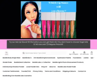 Baddielabs.com(Baddie Labs Cosmetics) Screenshot