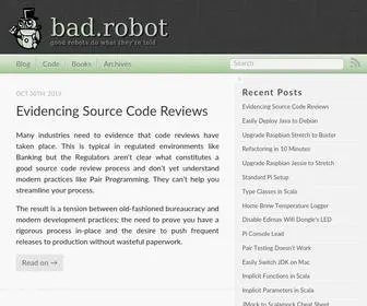 Baddotrobot.com(Bad.robot) Screenshot