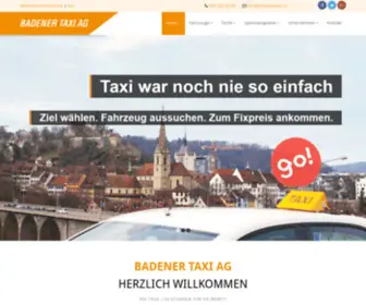 Badenertaxi.ch(BADENER TAXI AG) Screenshot