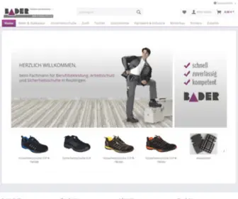 Bader-Berufsbekleidung.com(Bader Berufsbekleidung) Screenshot