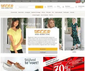 Bader.nl(Postorderbedrijf BADER) Screenshot