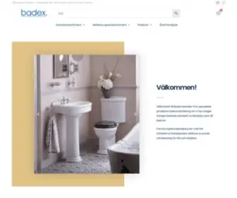 Badex.se(Specialisten på klassiska varor till badrum och kök) Screenshot