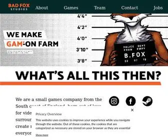 Badfoxstudios.com(Bad Fox Studios) Screenshot