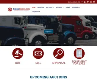 Badgerauction.com(Badger Corporation) Screenshot