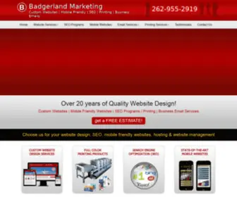Badgerlandmarketing.com(Badgerland Marketing) Screenshot