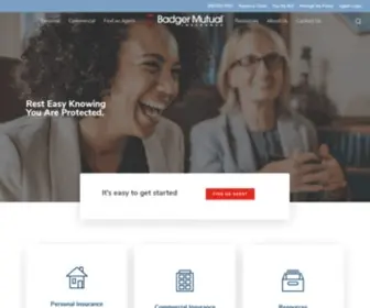 Badgermutual.com(Custom Insurance Protection) Screenshot