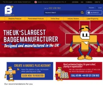 Badgesplus.co.uk(Badges Plus Ltd) Screenshot