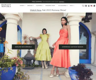 Badgleymischka.com(Women's Designer Clothes) Screenshot