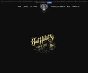 Badhabitstattoos.com(Bad Habits Tattoos) Screenshot