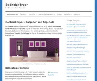 Badheizkoerper-Test.de(Badheizkörper) Screenshot