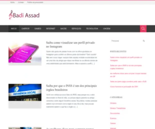 Badiassad.com.br(Badi Assad) Screenshot