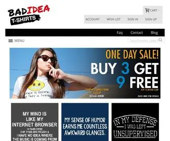 Badideatshirts.com(Bad Idea T) Screenshot