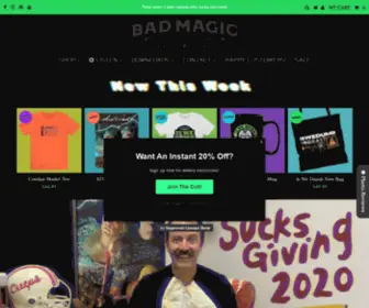 Badmagicmerch.com(Timesuck Podcast Merchandise) Screenshot