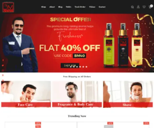 Badmangrooming.com(Premium Grooming Products For Men in India) Screenshot
