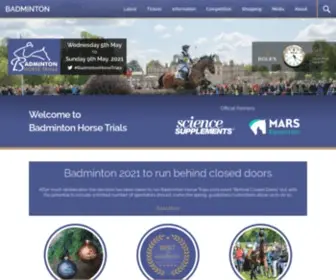 Badminton-Horse.co.uk(Badminton Horse Trials) Screenshot