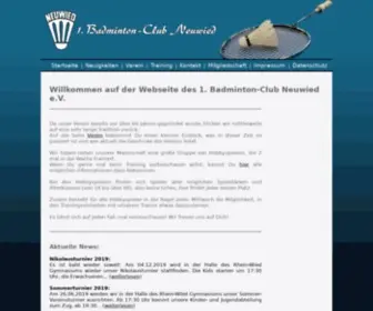 Badminton-Neuwied.de(Badminton Club Neuwied e.V) Screenshot