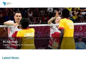 Badmintonafrica.com(Badminton Africa Official Website) Screenshot