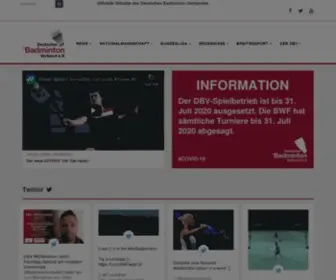 Badminton.de(Deutscher Badminton Verband) Screenshot