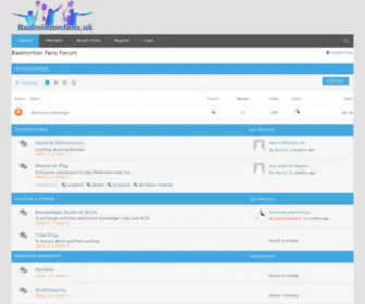 Badmintonfans.uk(Badminton Fans Froum) Screenshot