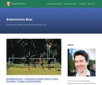 Badmintonsbest.com(Learning from the best) Screenshot