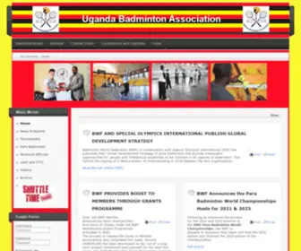 Badmintonuganda.org(Uganda Badminton Association #uba) Screenshot