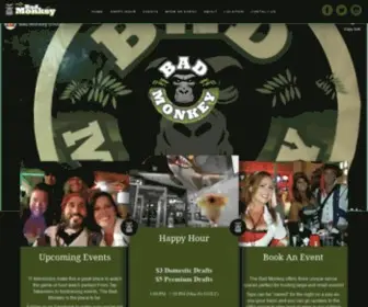 Badmonkeyybor.com(The Bad Monkey Bar in Ybor City) Screenshot