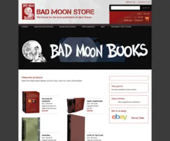 Badmoonbooks.com(Bad Moon Books) Screenshot
