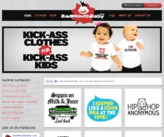 Badmouthbaby.com(Funny Toddler/Baby Tees and Infant Body Suits) Screenshot