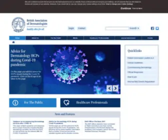 Bad.org.uk(British Association of Dermatologists) Screenshot