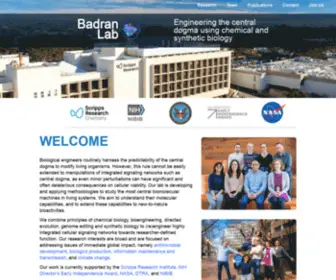 Badranlab.com(Badran Lab @ The Scripps Research Institute) Screenshot