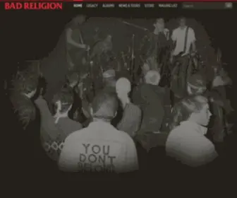Badreligion.com(Bad Religion) Screenshot