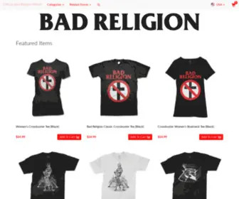 Badreligion.store(Shop the Bad Religion Offical Online Store) Screenshot